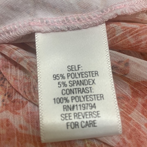 Croft & Barrow large but cut full sleeves button up to 3/4 or long sleeve blouse - Picture 10 of 16